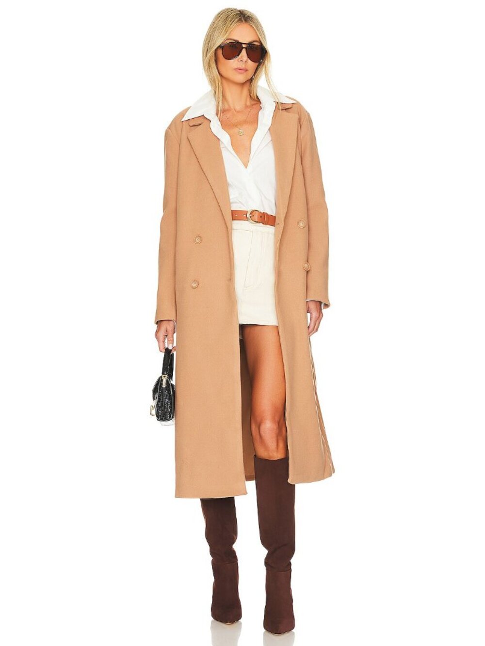 Steve Madden Tan Isn't It Iconic Coat size XS